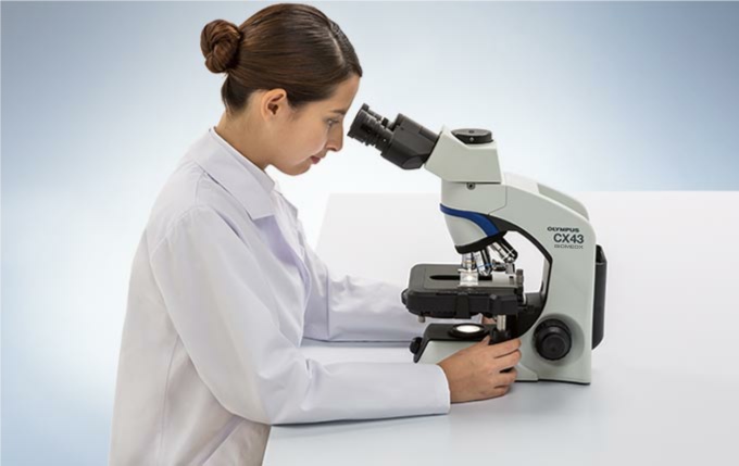 Live blood analysis erogonomic microscope Biomedx Olympus